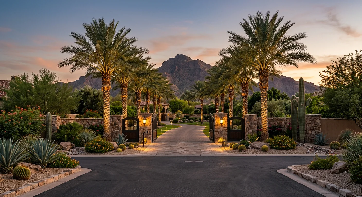 Luxury estates nestled in the hills of Paradise Valley, Arizona